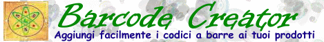 Il software per la creazione dei codici a barre